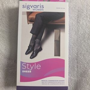 Sigvaris Women's Sheer Compression Hosiery - Black